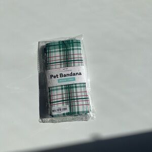 Pet Bandana Green Plaid